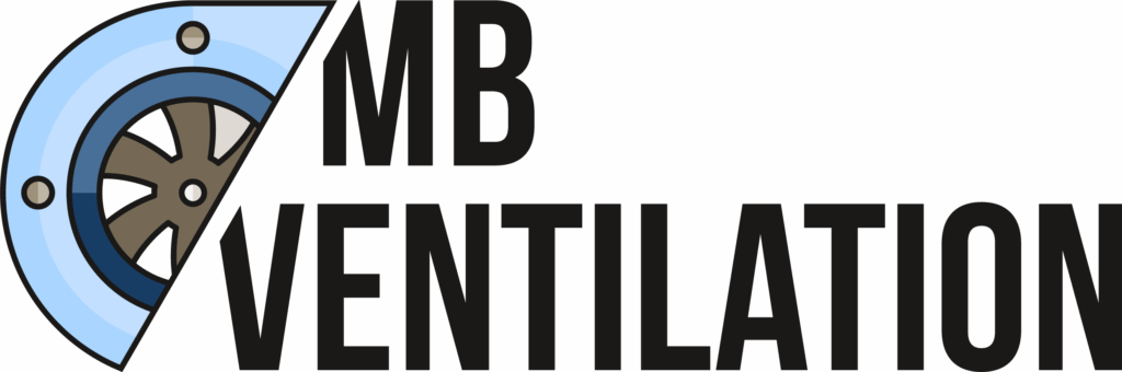 Logo Mb Ventilation avec texte noir