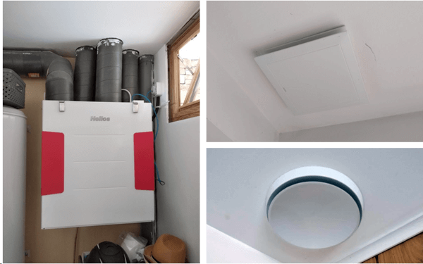 VMC double flux installée dans un appartement à Bons-en-Chablais